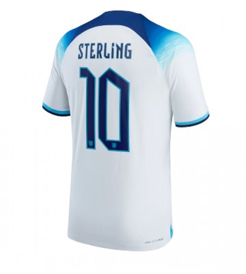 England Raheem Sterling #10 Replica Home Stadium Shirt World Cup 2022 Short Sleeve